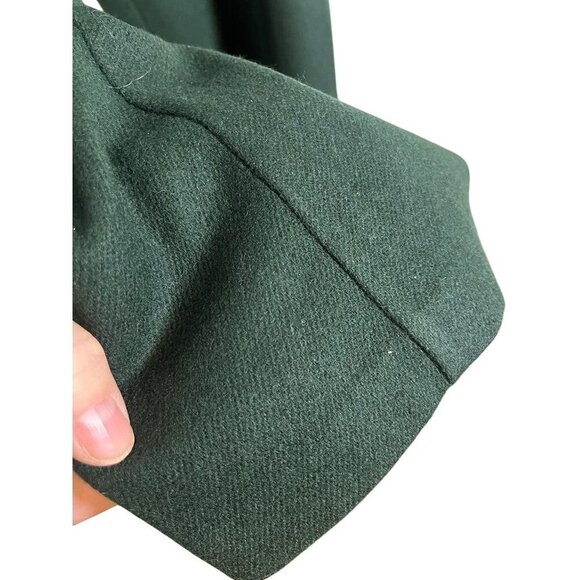 Retro Wool Pant 14 Green Neutral Minimalist Festive Classic Chic Boho Western - Picture 3 of 10